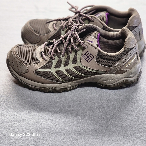 Columbia Strata Trail Low Women's Omnitech Size 8.5 Light Brown/gray Waterproof - Picture 3 of 16